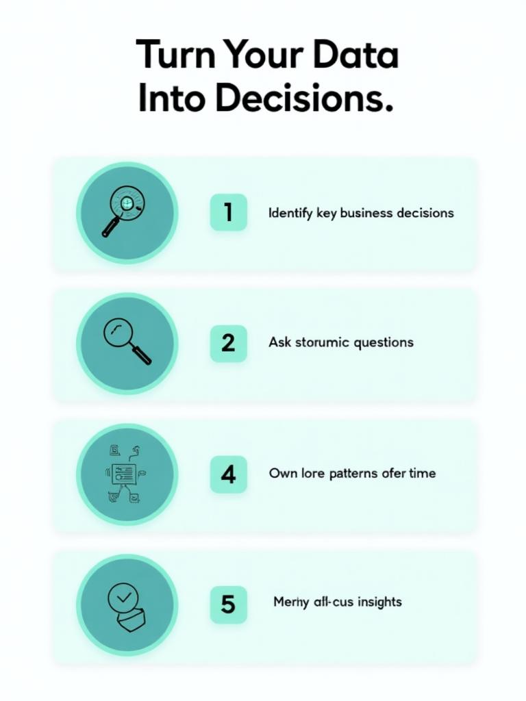 Turn Your Data Into Decisions infographic