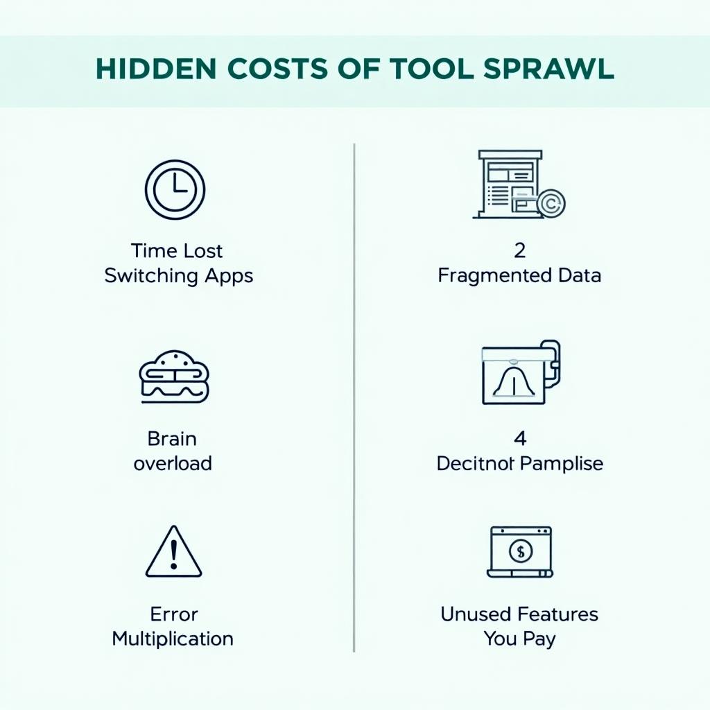 The Hidden Costs of Tool Sprawl infographic